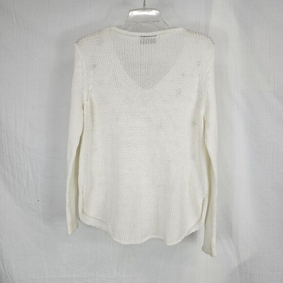 Wooden Ships Breaker Mini Stars V-Neck Cotton Sweater Women's Size S/M - Picture 6 of 6